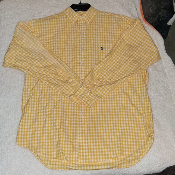 Ralph Lauren Other - Ralph Lauren "Polo" Sz Large L/S Yellow Casual Button Down "Blake"  Shirt
